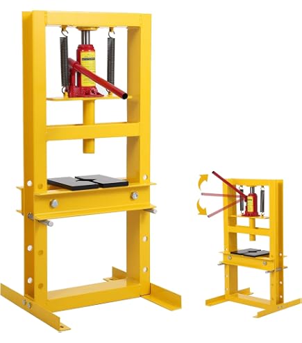 Prensa Hidráulica De 6 Toneladas | Banco De Trabajo Ajustable | Ideal Para Taller