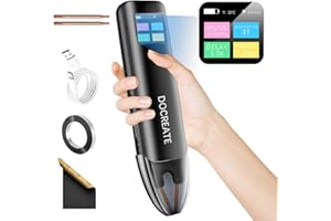 Docreate Spot Welder, LCD 99 Gear Adjustable Handheld Spot Welder, Auto and Manual Mode Mini Portable 18650 Battery Spot Welder, Welding Plated Nickel Sheets 0.1-0.25mm