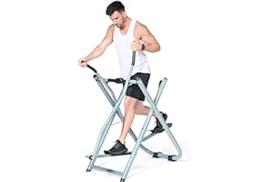 SogesPower Air Walk Trainer Elliptical Machine Glider, Elliptical Exercise Machine with Monitor for Home Gym, Low-Impact Design Elliptical Machine for Full Body Fitness Workout, 330LBS Weight Capacity