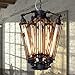 SUSUO Lighting Black Industrial LOFT Steampunk Steel Ceiling Light Industrial Chandeliers with 8 Lights
