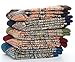 Ueither Unisex Mens/Womens 5 Pairs Vintage Style Thick Knitting Wool Warm Winter Fall Crew Socks