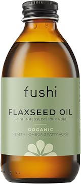 Fushi Organic Flax Seed Oil 100ml Cold Pressed Omega 3 UK Grown Vegan view 1