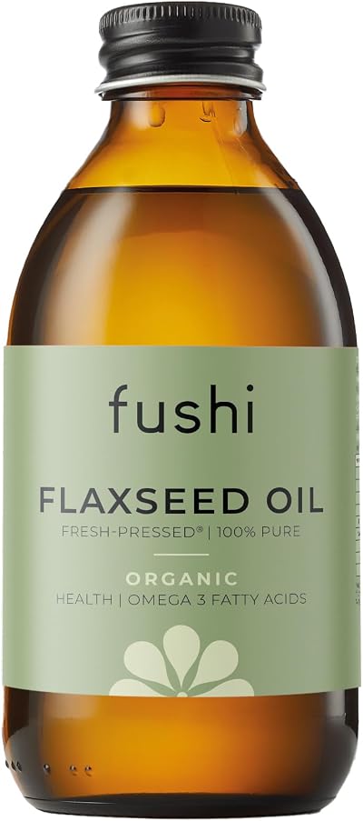 Fushi Organic Flax Seed Oil 100ml Cold Pressed Omega 3 UK Grown Vegan