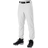 Alleson Athletic Boys Elastic Bottom Baseball Pants – Classic Fit, Durable Fabric, and Secure Waistband
