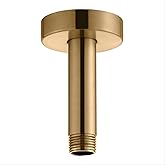4 Inches Ceiling Mount Shower Arm and Flange, Champagne Bronze