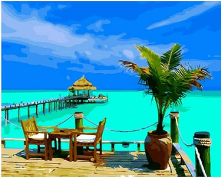 Azyvv Puzzle En Bois Diy Casse Tete 1000 Piece Station Balneaire