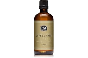 P&J Trading - Coffee Cake Scented Oil 100ml - Fragrance Oil for Candle Making, Soap Making, Diffuser Oil
