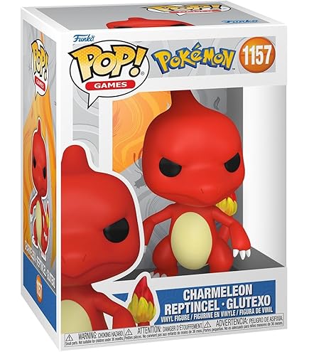 Amazon.com: Funko Pop Pokemon: Metallic Salameche - Charmander