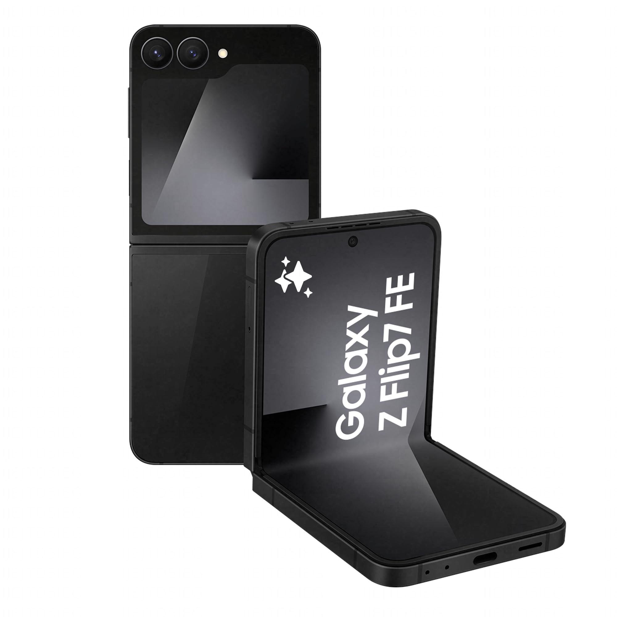 Samsung Galaxy Z Flip7 FE Smartphone AI pieghevole, 3 anni di Garanzia del produttore, RAM 8GB, 256GB, Display 3,4" Super AMOLED/6,7" Dynamic AMOLED 2X, Fotocamera 50MP, Black [Versione italiana]