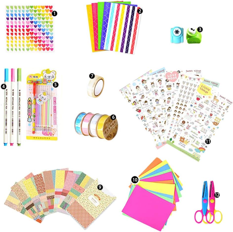 Photo Book Accessories, 45 PCS Planner & Bullet Journals DIY Accessory Set for DIY Scrapbook, Picture Album, Personal Journal, Diary and More (DIY Accessories)