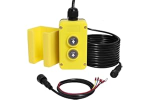 Dpwrrot 4 Wire Dump Trailer Remote Control,12V Double Acting Hydraulic Pump Power Supply Unit Remote Controller Truck Lift Gate Tipper Hoist