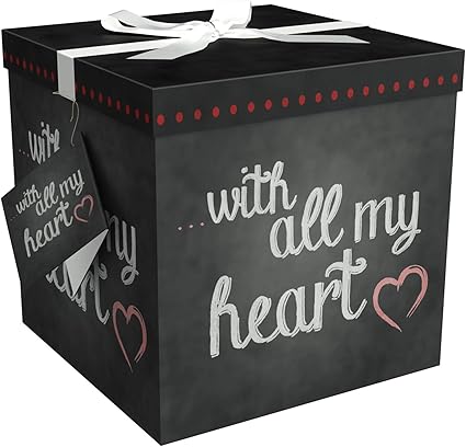 Amazon Com Gift Box 12x12 Amrita Heart Pops Up In Seconds Comes