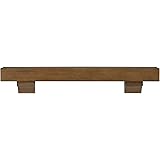 Pearl Mantels 412-72-50 Shenandoah Pine 72-Inch Fireplace Mantel Shelf, Rustic Medium
