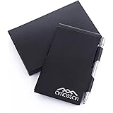 Metal Pocket Notebook-Convenient Aluminum Note Case with Mini Pen and Notepad -AMASSAN