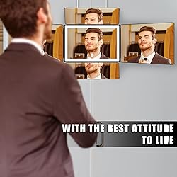 OLIBUY 5 Way Mirror, 360 Mirror for Self Hair