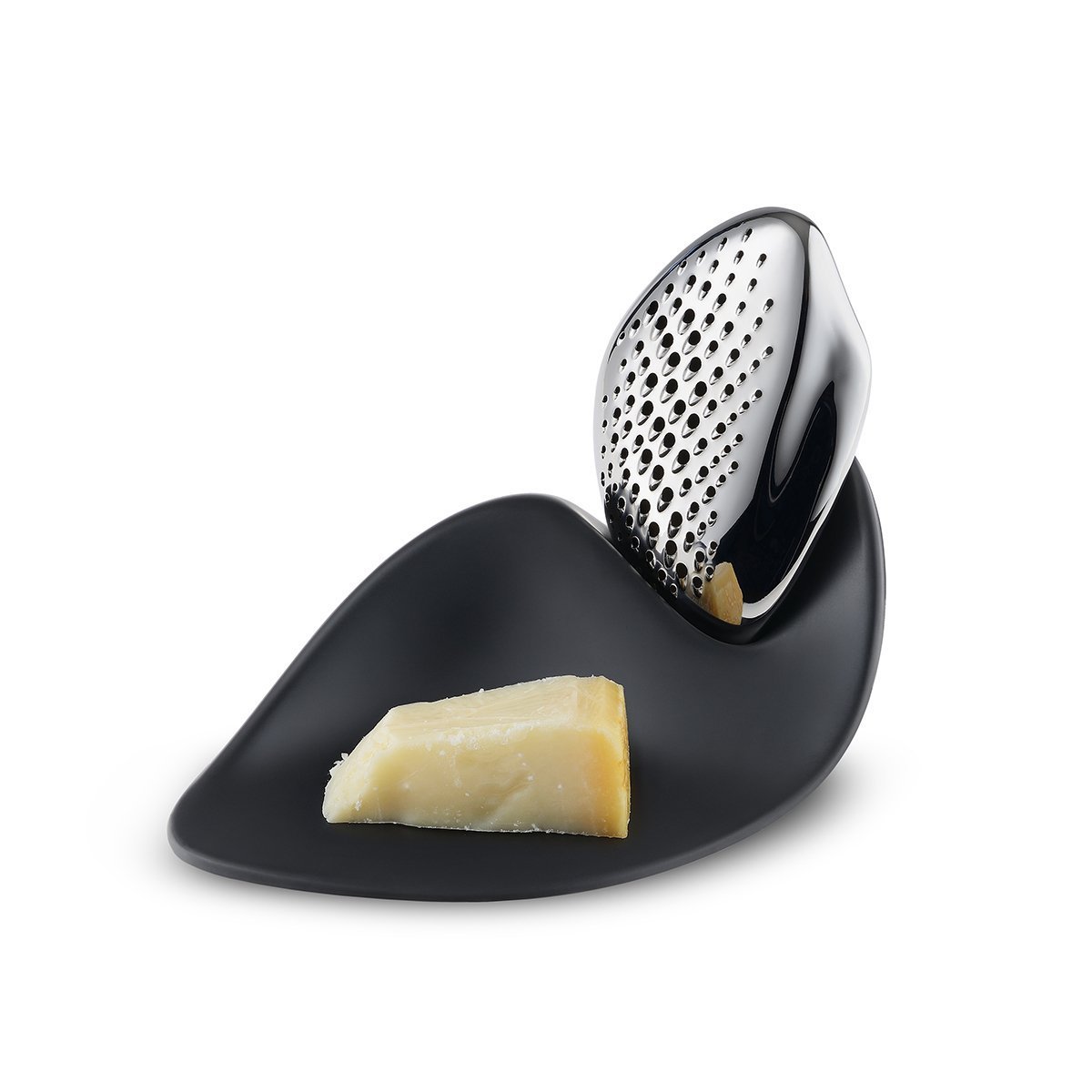 Alessi Forma ZH03 - Design Grater, 18/10 Stainless Steel and Melamine Base