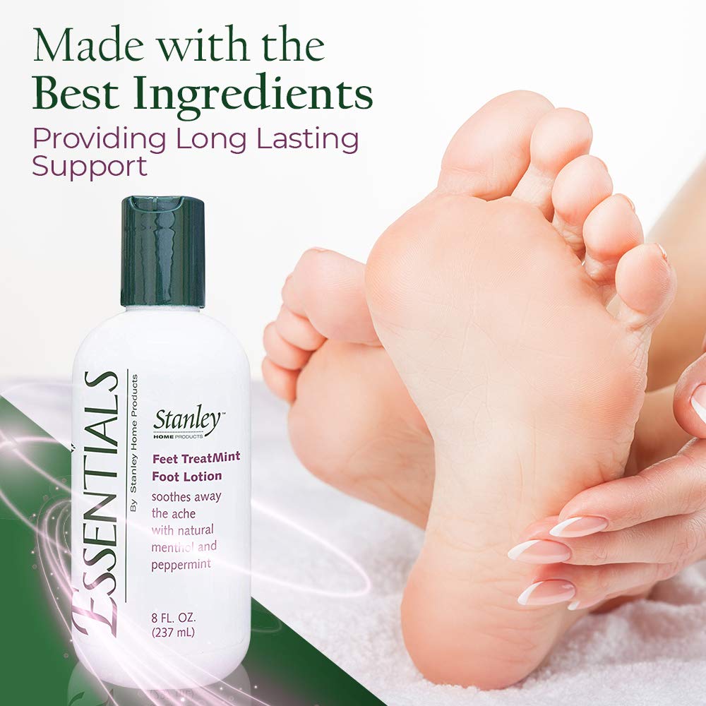 Stanley Essentials Feet TreatMint Foot Lotion 8oz – Moisturizing Foot Cream with Natural Peppermint – Relaxing Pain Relief For Men & Women : Beauty