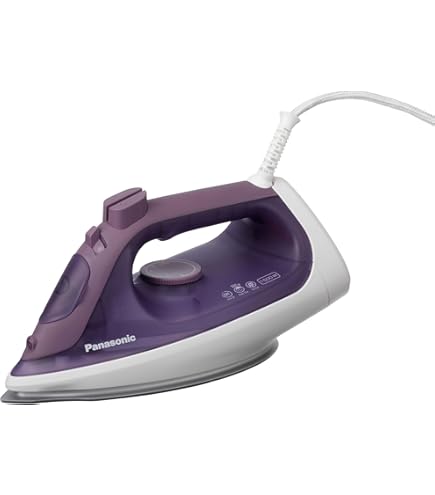 Panasonic NI-P300T 220V Steam Iron – Non-Stick Titanium-Coated Soleplate, Adjustable Steam, Anti-Drip, For Europe/Asia/Africa