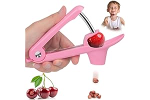 Cherry Pitter Tool Pit Remover, Cherry Core Remover Tool with Space-Saving Lock Design, Heavy-Duty Cherry Pit Remover for Kid