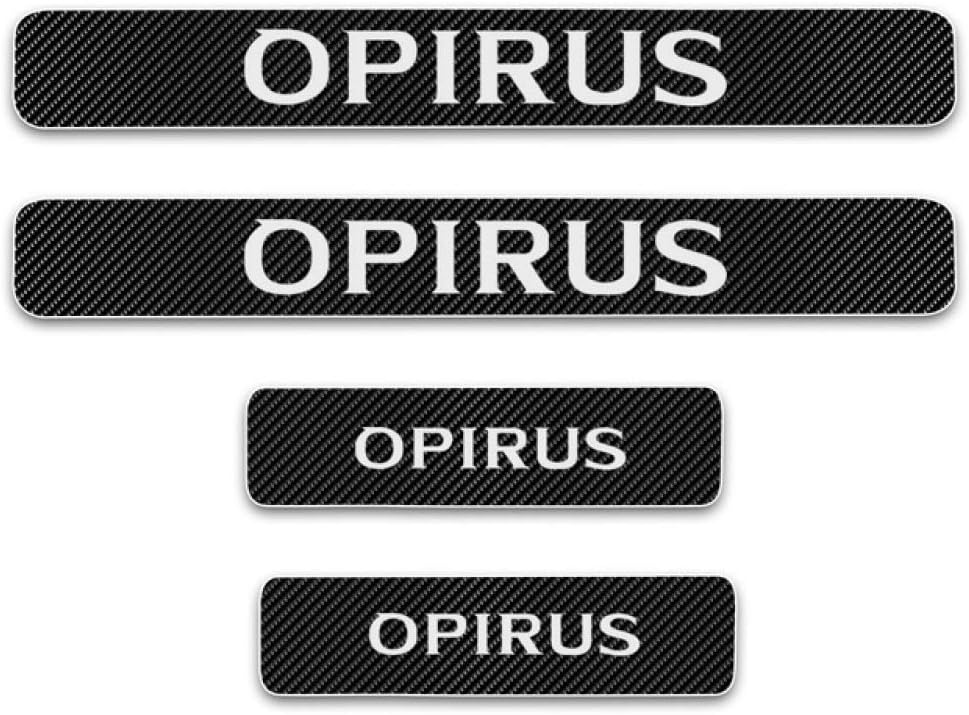 HCDSWSN 4Pcs Door Threshold Sticker car Anti-Scraper Protection Sticker Carbon Fiber Vinyl Sticker PU Car Accessories,for Kia OPIRUS