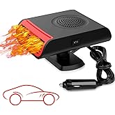 Car Heater,12V 150W Car Heaters That Plugs Into Cigarette Lighter,Portable Car Heater Defroster with 180° Rotating Base,Suita