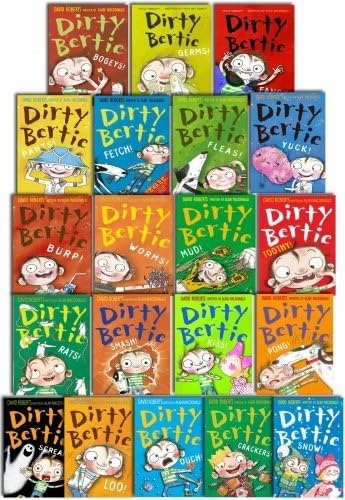 Dirty Bertie Series 1 and 2 Collection By David Roberts 20 Books Set Pack