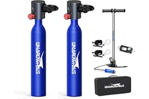 UNAROWHALS Mini Scuba Tank Portable Small Scuba Diving Tank DOT Certified 0.5L 1L Scuba Tanks