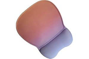 Ergonomic Mouse Pad with Wrist Support, Mousepad with Memory Foam Wrist Rest and Non-Slip Base for Computer, Cafe, Home & Off