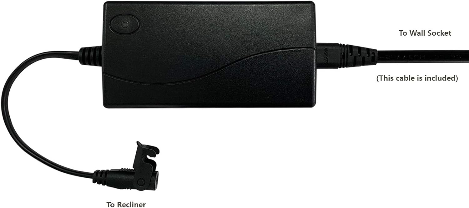 STAIGO Recliner Battery Pack for Reclining Furniture/Power Sofa/Lift Chair Recliner Wireless Battery with Charger/Adapter/Power Supply for Electric Motion for Okin Limoss Berkline Med - Image 5