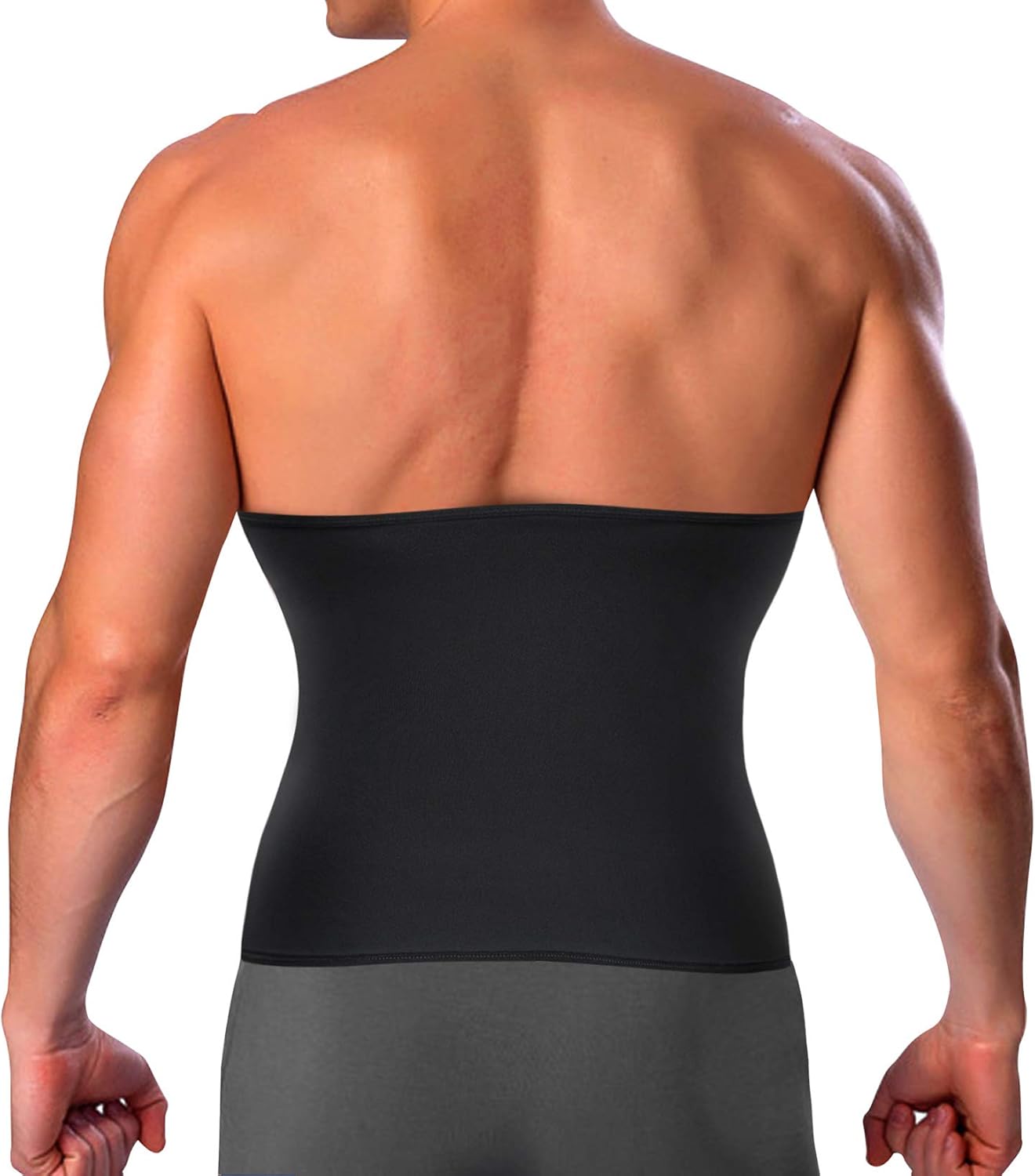LODAY Waist Trimmer for Men Weight Loss,Stomach Trainer Sweat Workout Shaper,Neoprene-Free Slimming Sauna Belt: Clothing