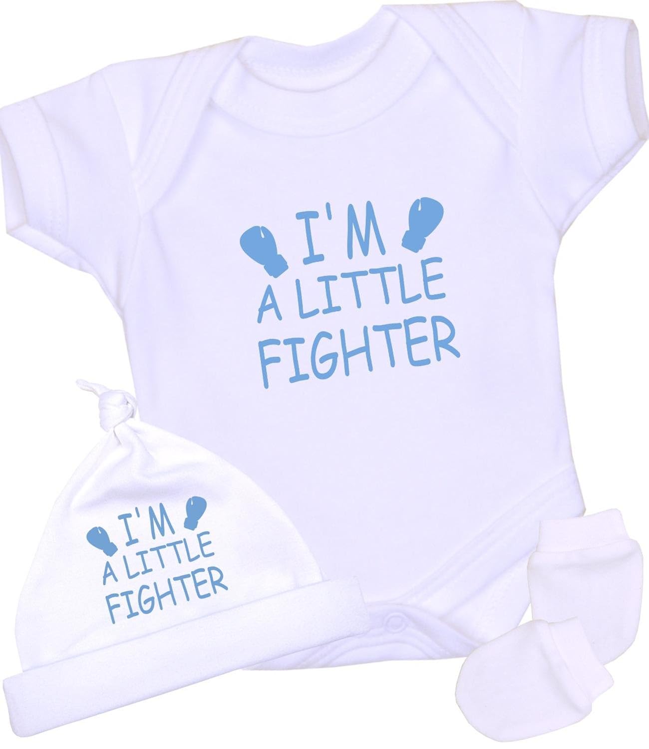 Babyprem Premature Baby Bodysuit Hat Mittens Gift Set Little Fighter Clothes 3.57.5lb Amazon