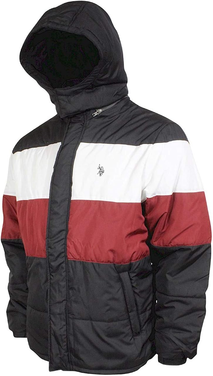 white polo bubble coat