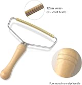 jiuhao Lint Remover Carpet Hair Scraper Copper Head Wooden Handle view 2