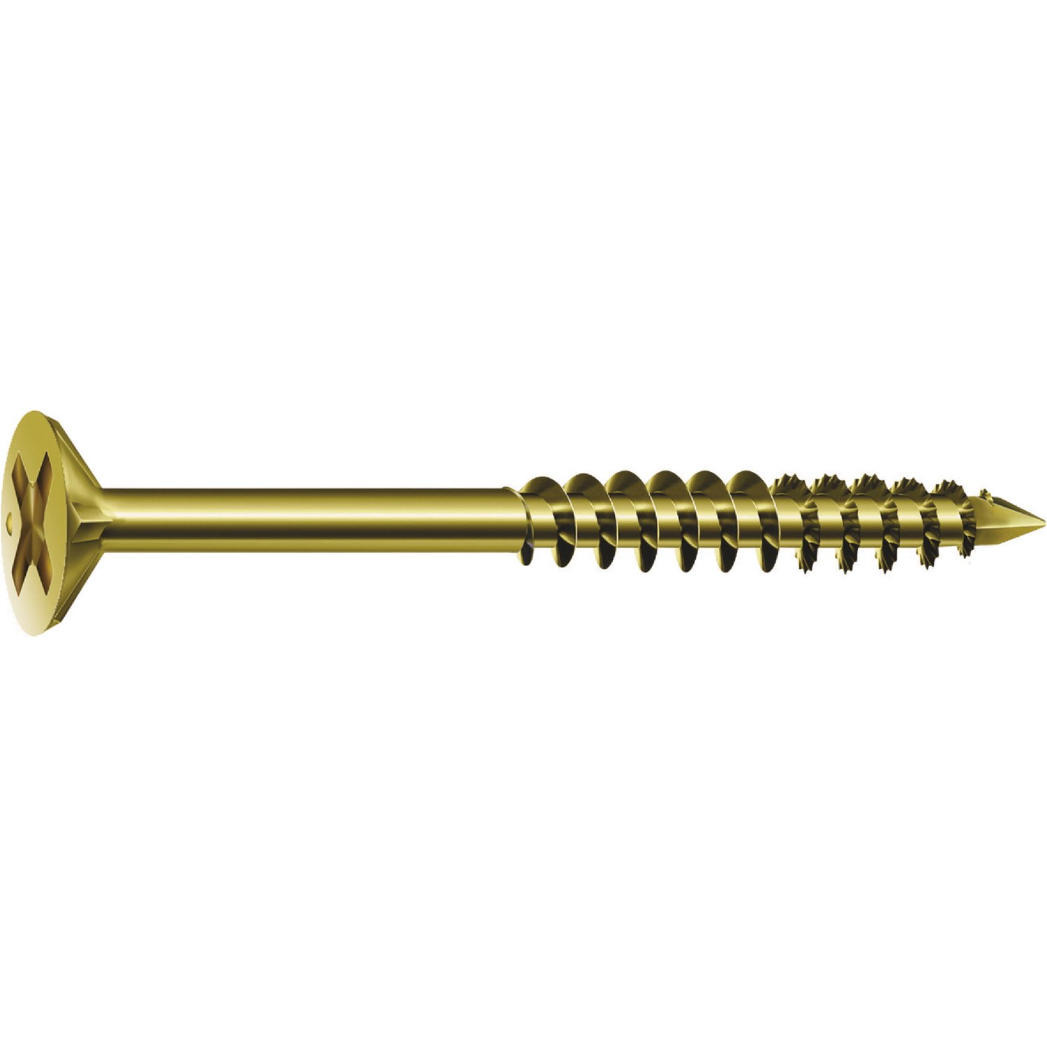 Spax FEX P FEX Speedrive P Profile Connection Screws 4.0 mm PH 2 Yellow Galvanised Steel for Plastic | 30 Pack of 200