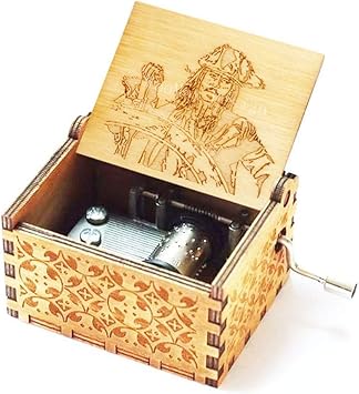 Cuzit Boite A Musique A Manivelle En Bois Pirates Des Caraibes Boite A Musique Artisanat Cadeau Anniversaire Noel Saint Valentin Accessoires De Decoration Cuisine Et Maison Loclic Com