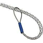 Abeicy 1 Pack Cable Pulling Grip, Electrical Wire Puller Socks, Stainless Steel Mesh Sleeve Lassos Strand for 4-6mm OD Cord, Flexible Cables and Wires