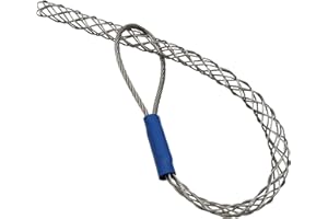 Abeicy 1 Pack Cable Pulling Grip, Electrical Wire Puller Socks, Stainless Steel Mesh Sleeve Lassos Strand for 4-6mm OD Cord, Flexible Cables and Wires