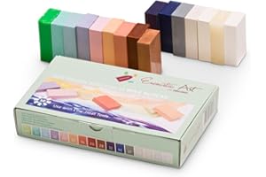 ENCAUSTIC ART The Original -SOFT PASTEL SELECTION Set of 16 -Encaustic Wax Block Colors Set -Non-Toxic, Beeswax Supplies -Han