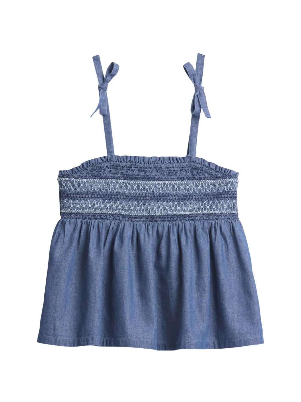 Photo 1 of GAP Girls Smocked Tank Top Indigo Chambray S