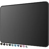 MROCO Essential Office & Gaming Mouse Pad, 30% Larger, 8.5” x 11” in, Black | Anti-Fray Stitched Edges, Premium Textured Surf