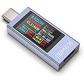 YOJOCK 360W USB C Tester Power Meter, 4-30V 0-12A Type-C PD Tester Digital Multimeter, Power Voltage and Current Tester Meter