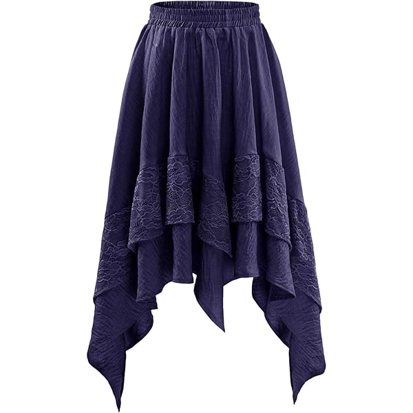 Women's Plus Size Stretch Denim Mermaid Skirt - Long Denim Maxi Skirt With Flared Silhouette