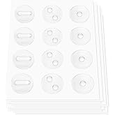 ForraFun 10 Pcs Raised Tactile Bump Dots Clear Computer Gaming Keyboard Tactile Training Decal Location Learning Stickers