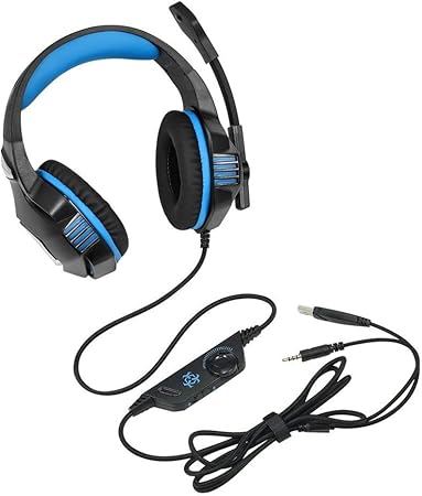 Amazon Co Jp Manakayla ハンタースパイダー イヤホン ヘッドセット 快適 オーバーイヤー 音楽 ゲーム用ヘッドフォン V3 ブラック ブルー 家電 カメラ