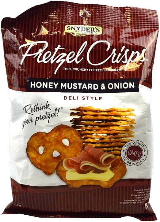Snyder's Pretzel Crisps Honey Mustard & Onion Deli Style 85g