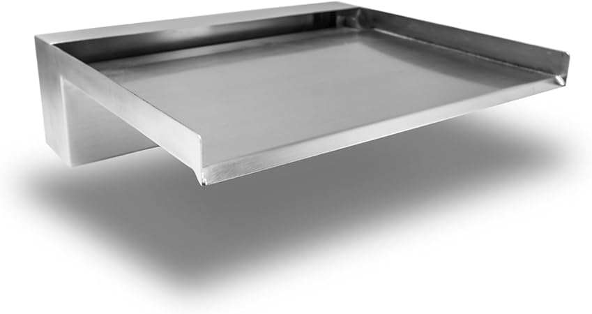 Edelstahl Wasserfall Element 30cm Einsatz Fur Garten Teich Gabione Wand Mauer Pool Bachlauf Amazon De Garten