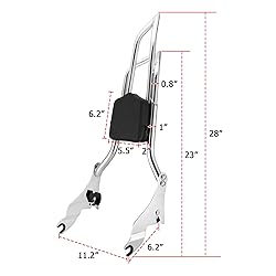 Mofun 28" Height Sissy Bar Passenger Backrest