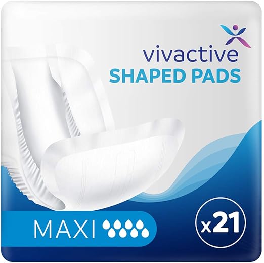 Vivactive Shaped Pads Maxi (3500ml) 21 Pack Active Incontinence Protection Amazon.co.uk Health