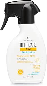 Heliocare 360º Pediatrics Atopic Lotion Spray SPF 50 - Crema Solar para  Niños, Hidratante, Ultraligera, Hipoalegérnica, Pieles Sensibles o  Atópicas, 250ml : Amazon.es: Belleza