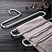 HOMEIDEAS Pants Hangers Space Saving S-Shape/Type Multi Layers Pants Hangers Stainless Steel Trousers Hangers for Pants Jeans Scarf(5 Layers,6Pcs)